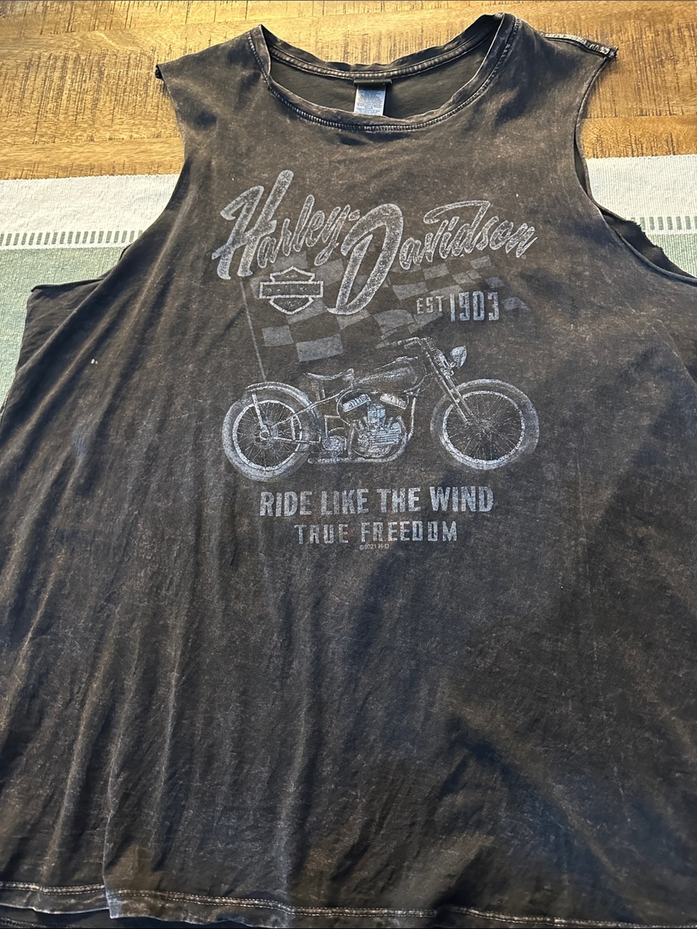 Harley-Davidson Black Sleeveless Graphic Tank